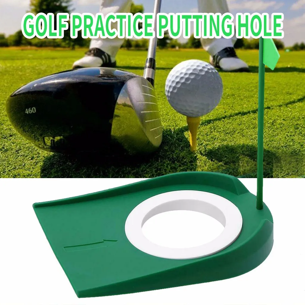 

Golf Putting Green Regulation Cup Hole Flag Indoor Home Yard Outdoor Practice Training Trainer Aids#0401y30