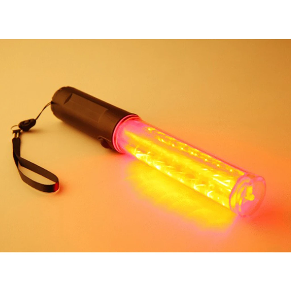 26cm LED Traffic Safety Baton Light Wand Traffic Control Signs Lights