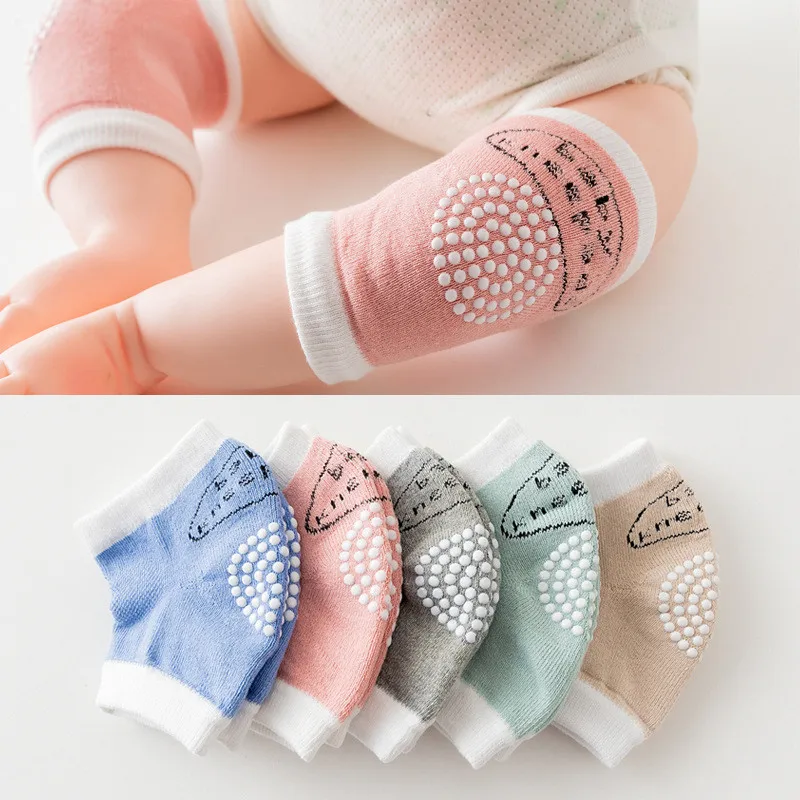 Baby Non-slip Baby Kneecap Summer Children Cotton Safety Knee Pad Baby Crawling Knee Support Protector Thick Mesh Breathable