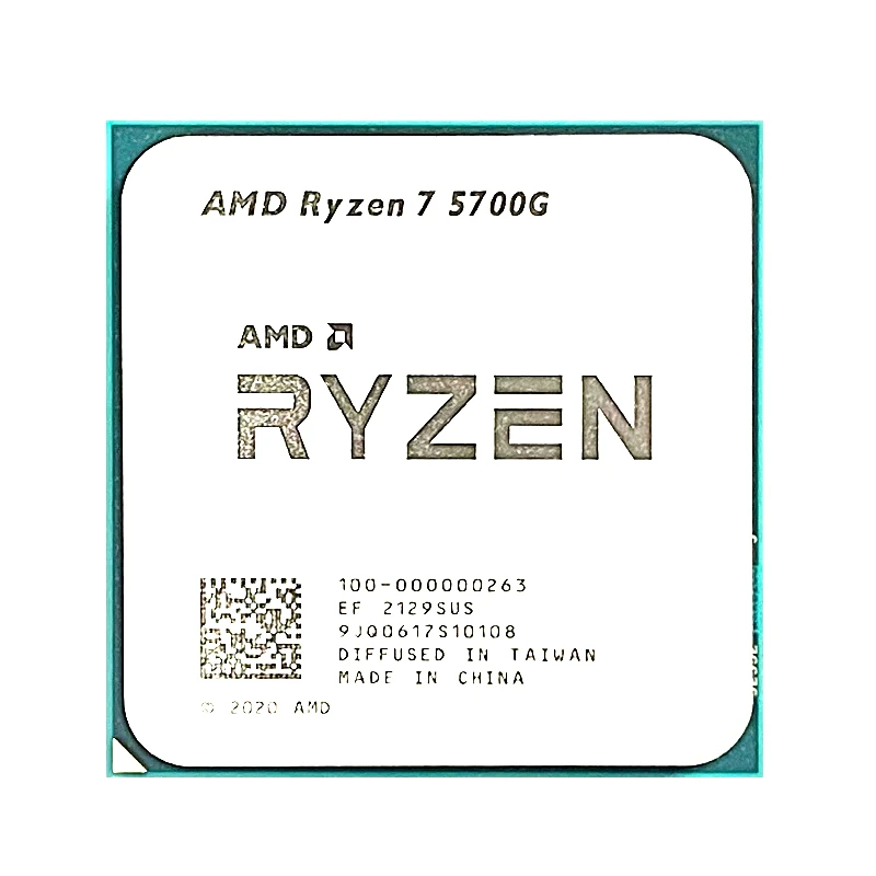 AMD Ryzen 7 5700G R7 5700G 3.8GHz Eight-Core 16-Thread 65W CPU Processor L3=16M Socket AM4