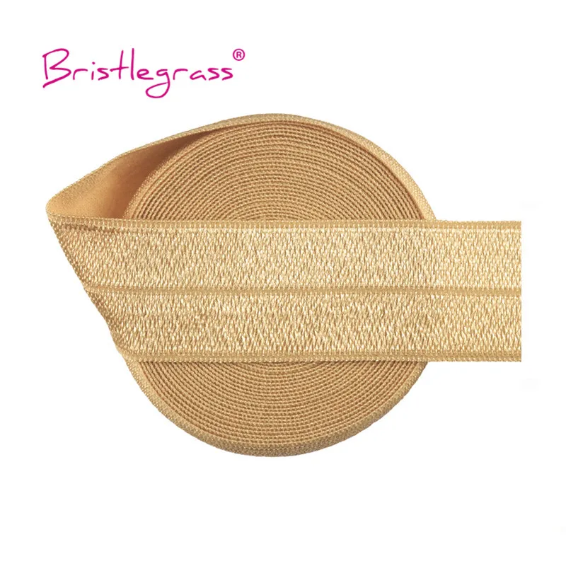 BRISTLEGRASS Großhandel 50 Yard 1 Zoll 25mm Glänzendes FOE Faltbares Elastisches Spandex-Satinband für Stirnbänder, Haarbänder, Kleider und DIY-Näharbeiten – Detail 23