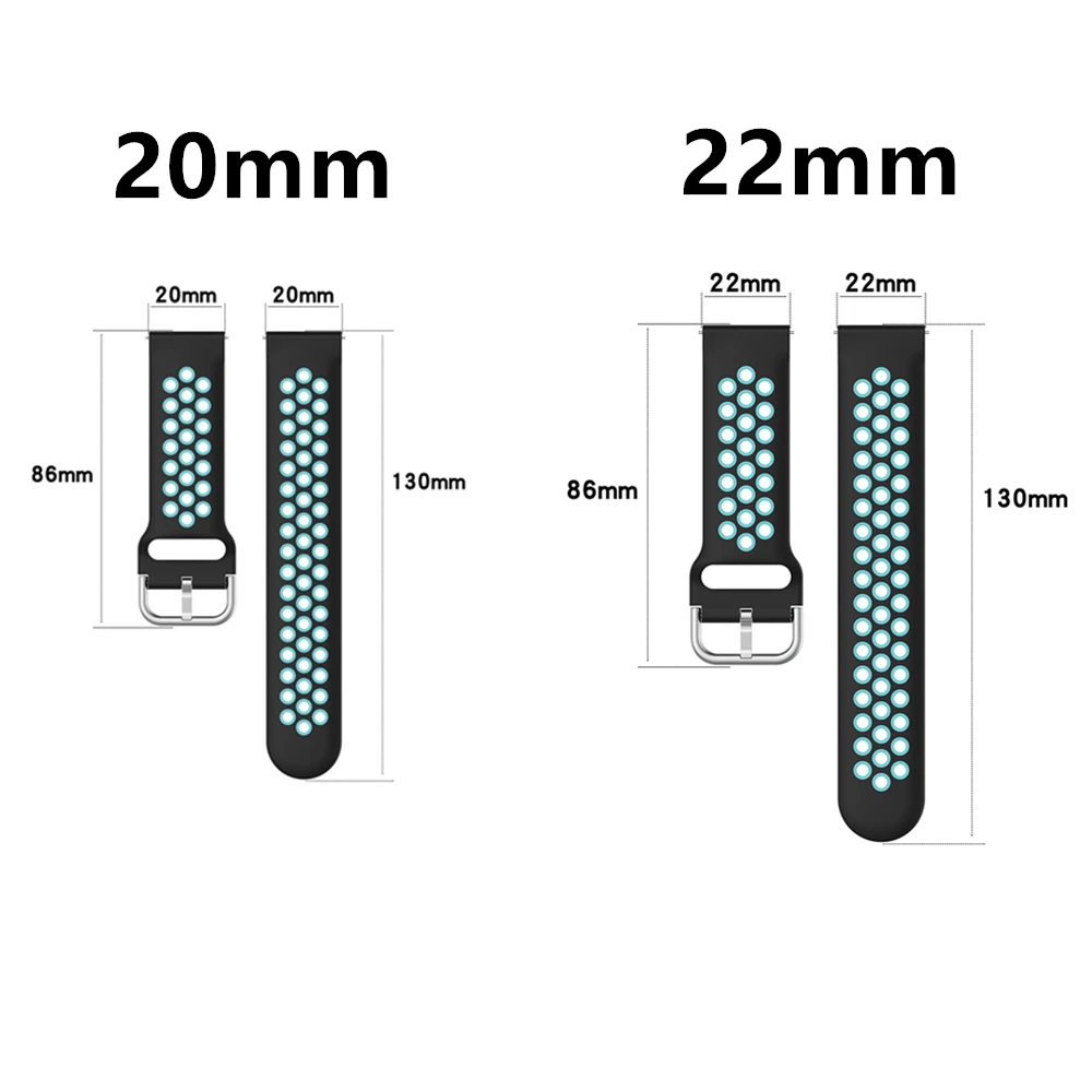 Garmin Venu 2 용 손목 스트랩 Vivoactive 4 3 Venu SQ Forerunner 158 55 245 245M 645 용 실리콘 팔찌, 스포츠 스마트 시계 밴드