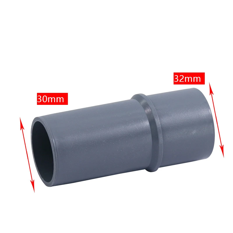 Grey Vacuum Cleaner Hose Converter Accessories Outer Diameter 30mm to 32mm Nozzle Vacuum Cleaner Hose Brush Head Adapter Parts