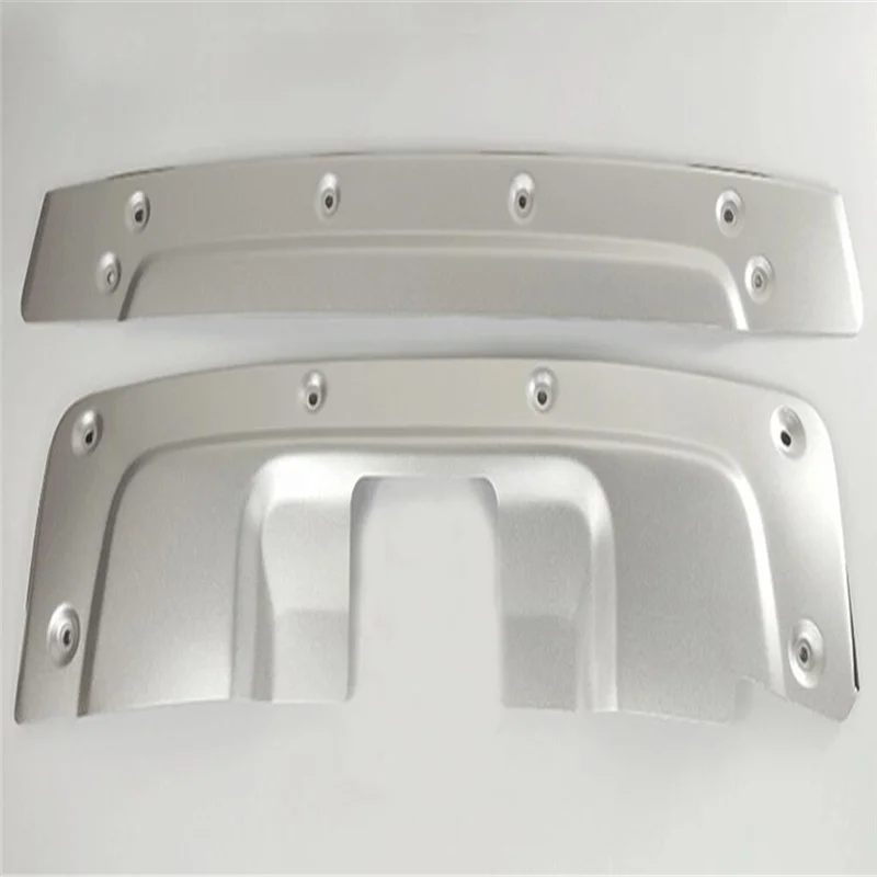 2PCS Aluminum alloy Front & Rear Bumper Protector Skid Plate Cover Trim For Honda CRV CR-V 2010 2011