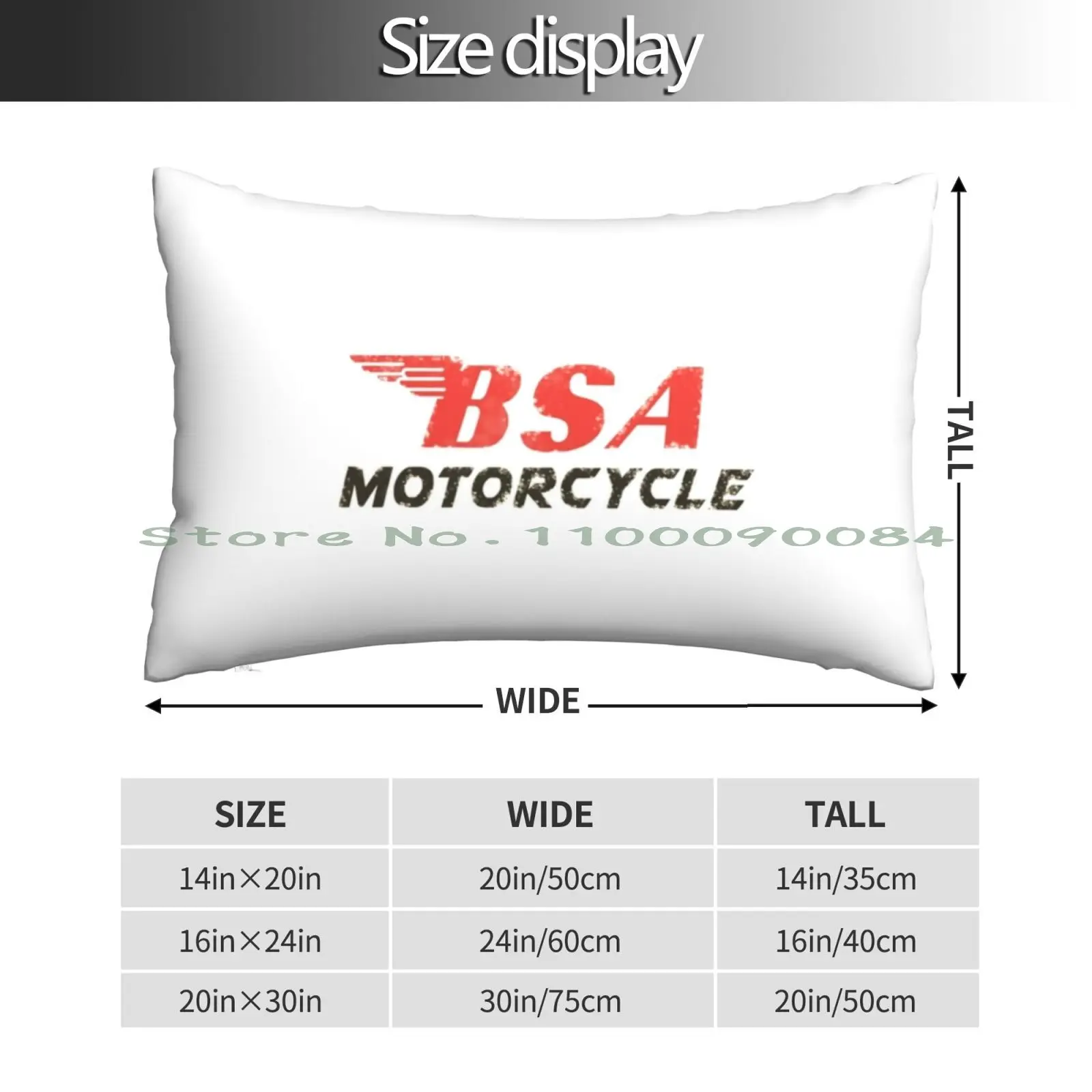 Motorcycle Memorabilia Bsa Moto Pillow Case 20x30 50*75 Sofa Bedroom Carlover Vehicle Voiture Sport 2020 New Sketching Black