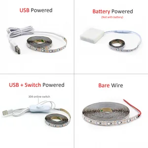 UV-USB-LED-Band, ultraviolett flexible Bandlampe, Batteriegefütterung, 395-405 Nm, 5V, 2835, SMD-Fernseher, 1M, 2m, 3M Hauptverkauf UV -LED -Band - №6