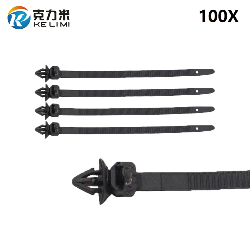 

6.5x135mm Cable Tie Fastener Clips Car Loom Hose Clamp Fastening Zip Strap Auto Body Retainer Clips Mixed Fastener Accessories