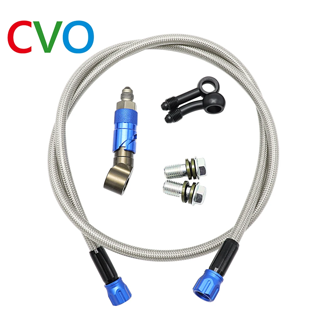 CVO aluminum alloy AN3 brake line oil quick release connection joint adapter kit brake pipe quick disassembly brake hose kit