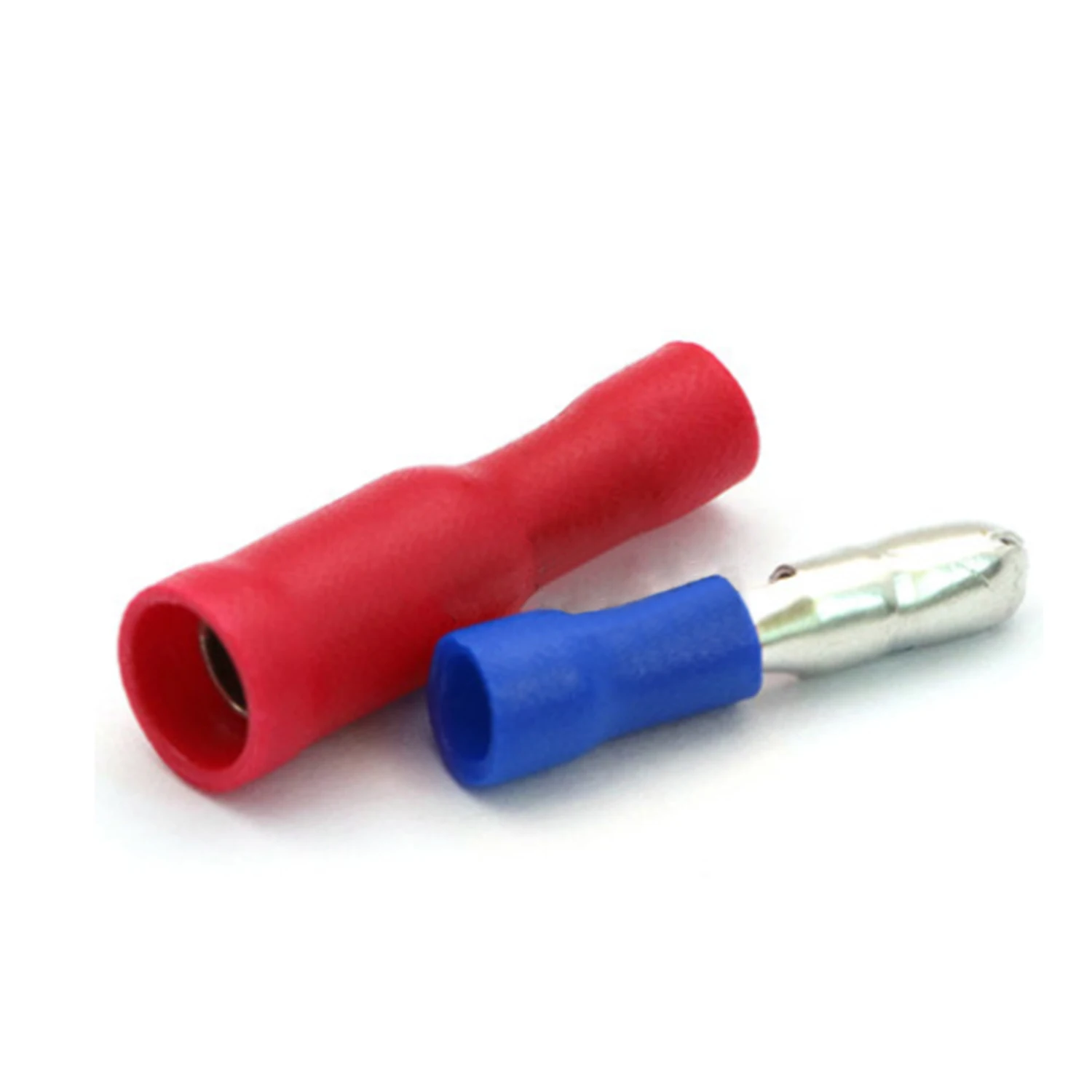 50 peças de vermelho e azul masculino e feminino bala isolado conector terminal de friso FRD1.25-156 FRD1-156 MPD1.25-156 MPD1-156