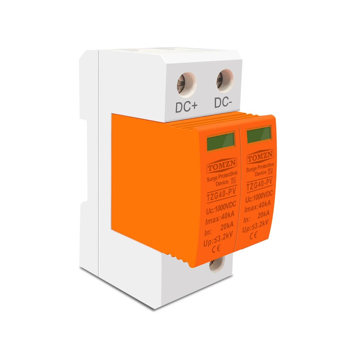 SPD DC 500V 800V 1000V 20KA~40KA  House Surge Protector Protective Low-voltage  Arrester Device