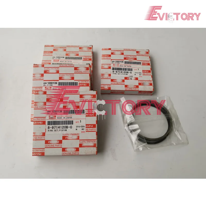 

For ISUZU 4LE1 connecting rod and overhaul rebuild kit bearing gasket ring