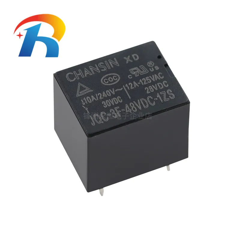 5PCS 100% new original JQC-3F-48VDC-1ZS Relay instead of SRD-48VDC-SL-C JQC-3FF-048-1ZS