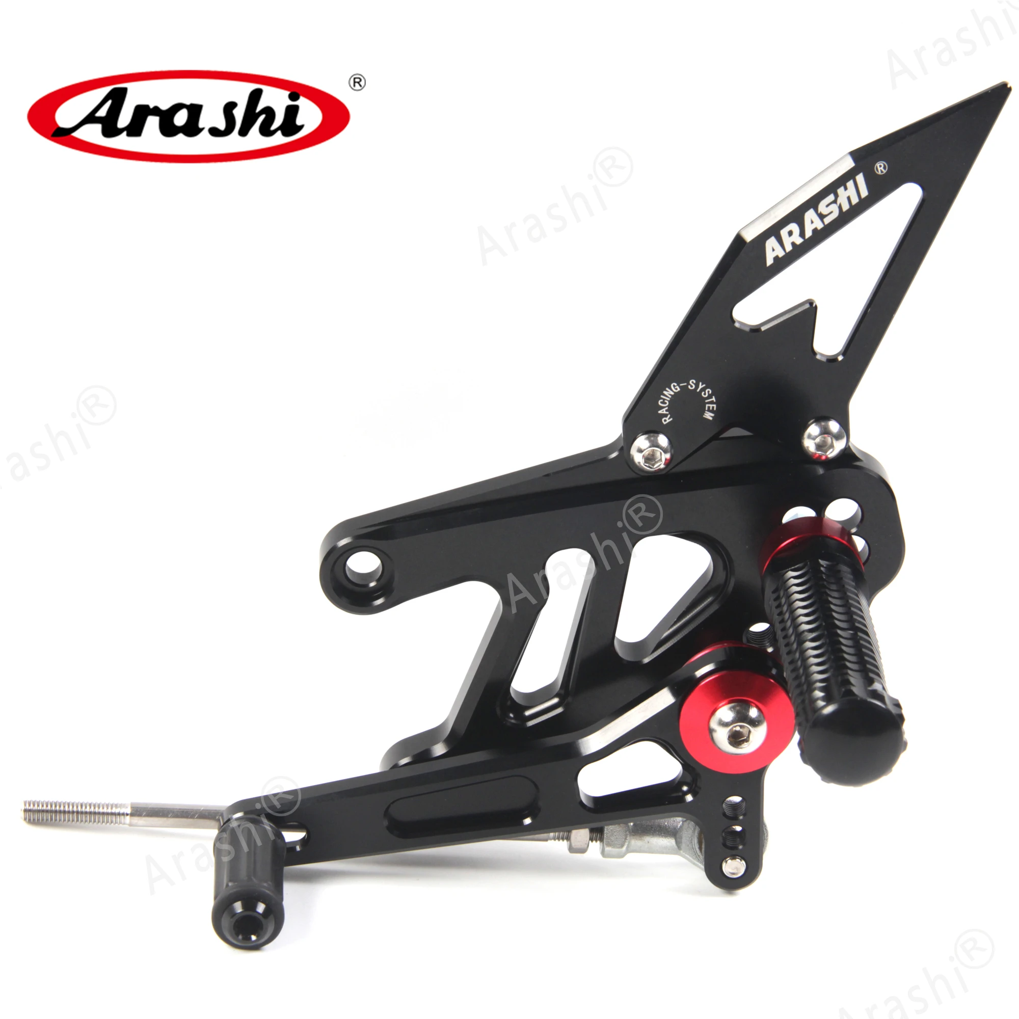 Arashi GP Shift Rearset For APRILIA RSV4 1100 2017 2018 2019 2021 CNC Adjustable Footrests Foot Pegs Footrest