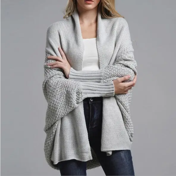 One size Plus Size Womens Long Sleeve Knitted Cardigan 2022 New Casual Solid Sweater Sexy Back Lace Outwear Coat Jacket
