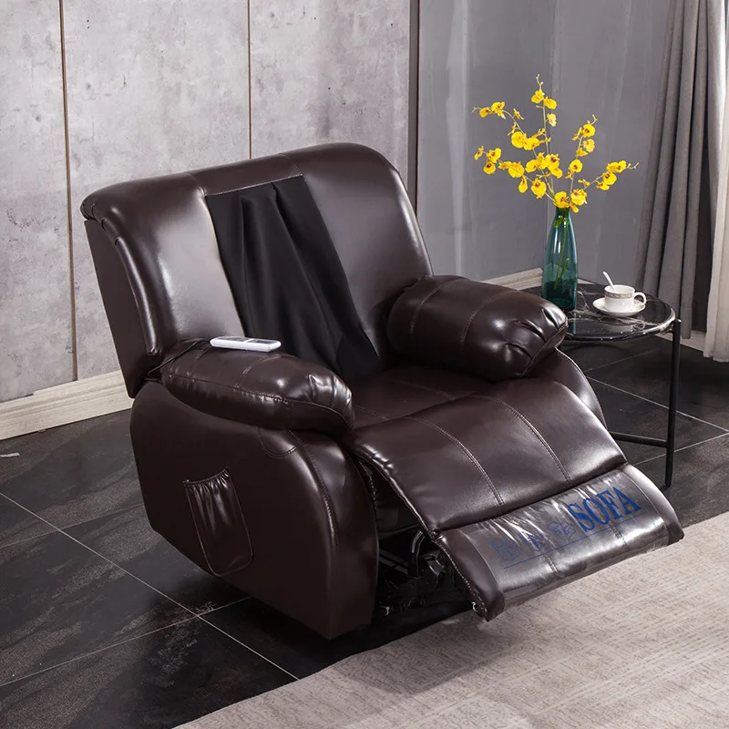 First-class space capsule leather sofamassage chair modern minimalist multi-function single lounge chairs