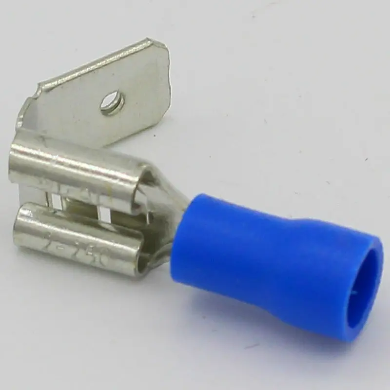 20x Krimpconnectoren Piggyback Vrouwelijke Spade Connector Terminals Messing bedrukt met Sn