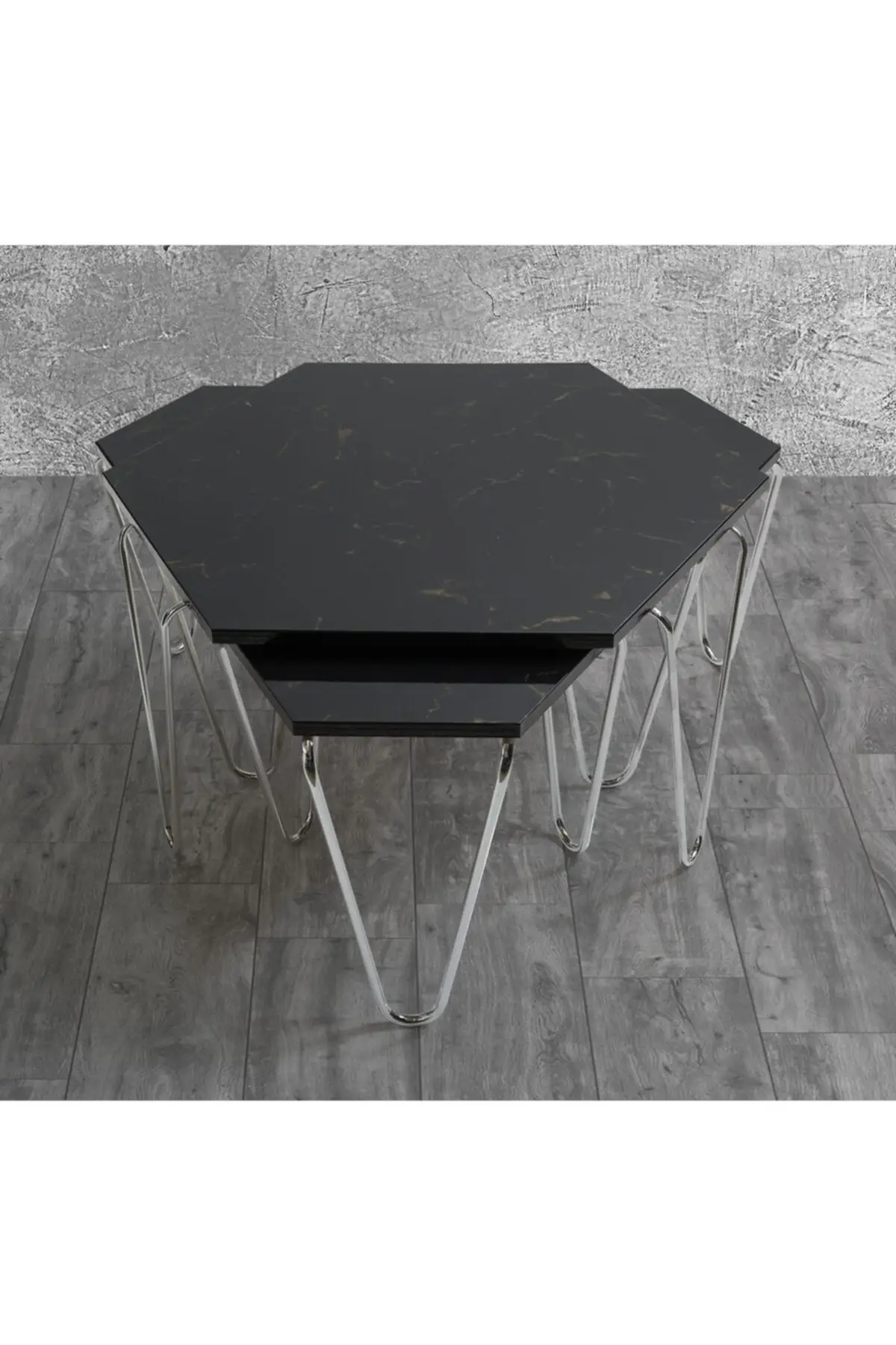 Pyramid Medium-mesa de centro Zigon (conjunto)