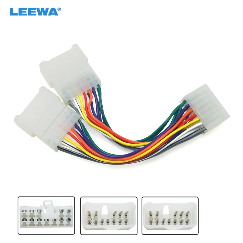 

LEEWA 5set Car Audio Radio 12pin Male To Female Plug Wire Harness Adapter For Suzuki Wagon R Audio CD Wiring Connector #CA3326