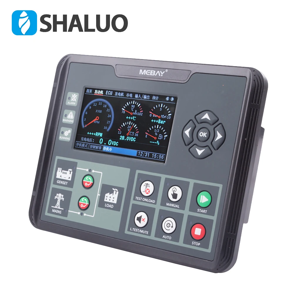 Imagem -06 - Mebay Dc70d Dc72d Amf Gerador Diesel Módulo Controlador de Início Automático Genconjunto Parâmetro Monitoramento Painel Display Lcd Dc70dr Mkii