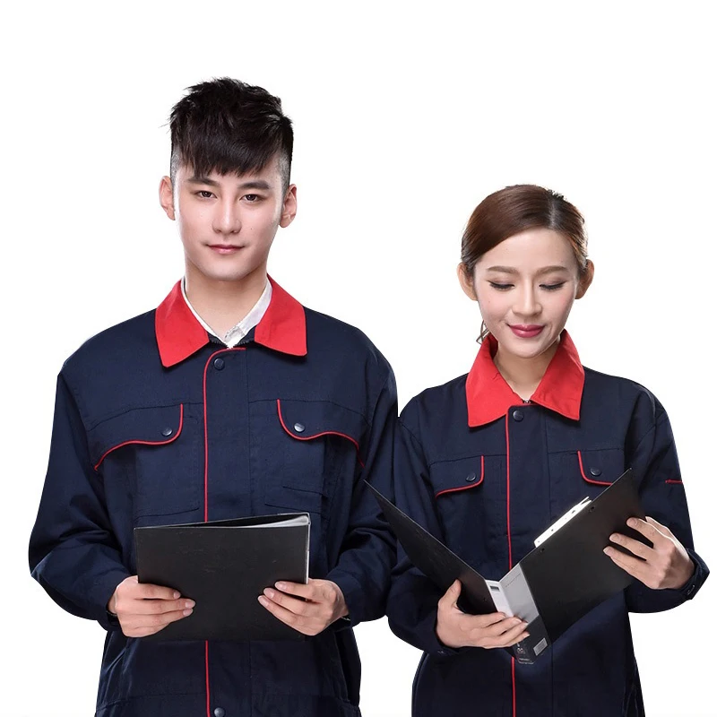 Spring Work Clothing Set For Men Women Breathable Tooling Uniform Auto Workshop Mechanical Repairmen Durable Worker Coveralls