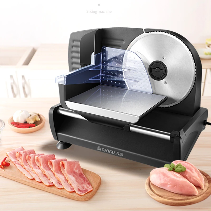 

Household Electric Meat Cutter Fully Automatic Multifunction Vegetables Bread Strips Filament stainless steel Easy to clean150W