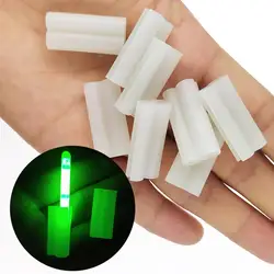 10-pieces Luminous Fishing Lightstick Clip Glow Stick Holder Night Fishing Accessories  Fishing Light Clip for Rod Tip