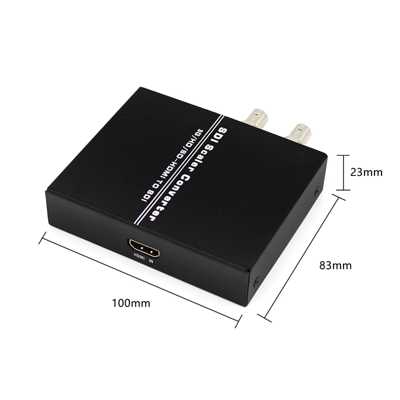 HDMI to SDI Scaler Converter Adjust resolution Full HD 1080P50/60Hz 3G/SD/HD HDMI to Dual SDI Audio Video Adapter for Camera TV