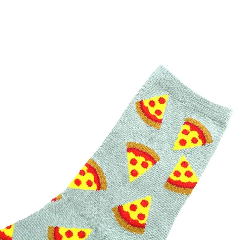 Peonfly Fashion Cute Soft Novelty Cotton Women Socks Dog Cat Avocado Pizza Colorful Cartoon Kawaii Funny Happy Socks Pink Gift