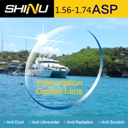 SHINU Customized 1.56-1.74 Prescription Glasses Lenses Ultra Thin Aspheric  Resin Eyeglasses Lenses For Myopia Hyperopia SH1001