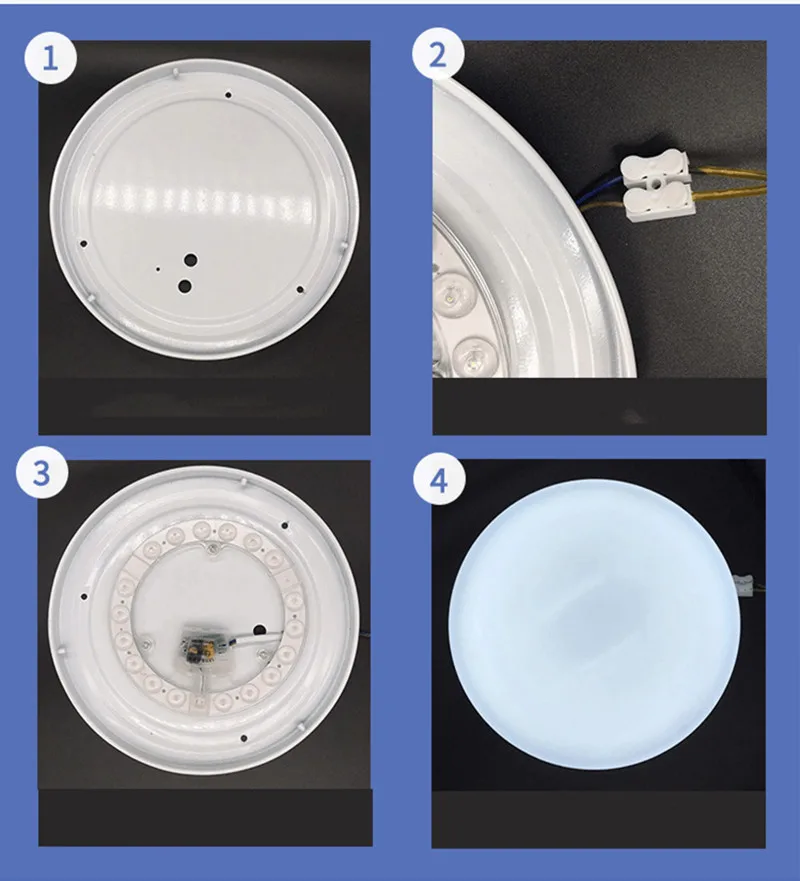 Imagem -06 - Luz Redonda do Círculo do Painel do Anel do Diodo Emissor de Luz da Transformação 12w 18w 24 36 48w 72w Tubo Claro do Anel Diodo Emissor de Luz Downlight 220v