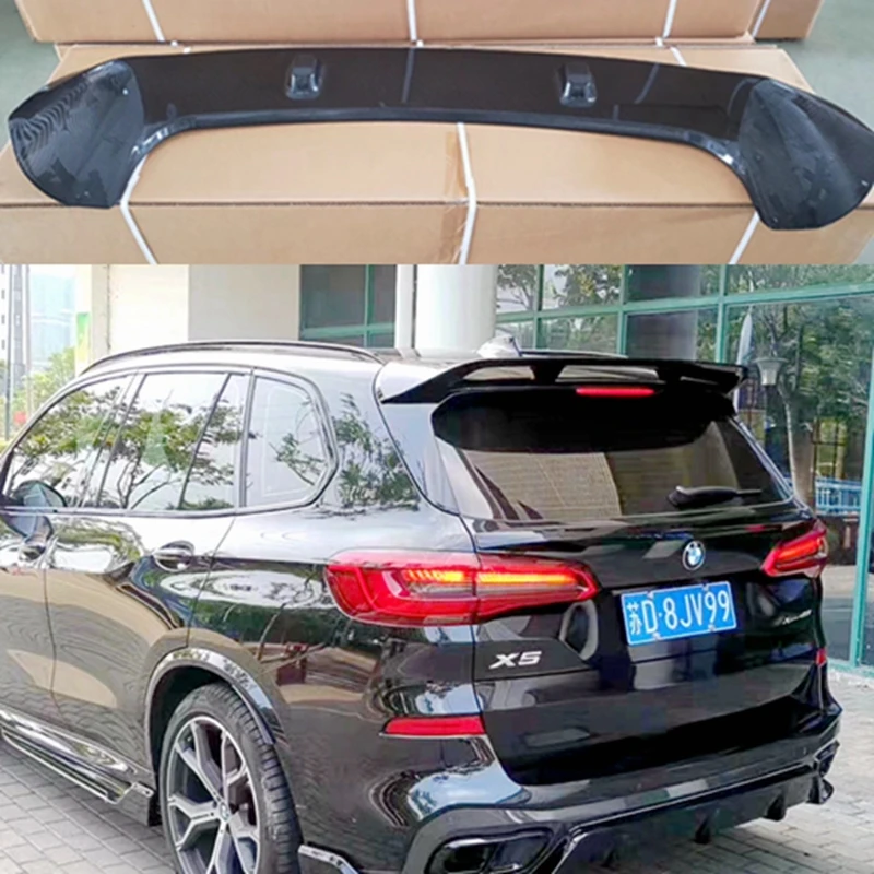 For BMW X5 spoiler G05 spoiler 2016-2019 rear wing spoiler Paste Installation ABS Material Rear Roof Trunk Spoiler Primer Color