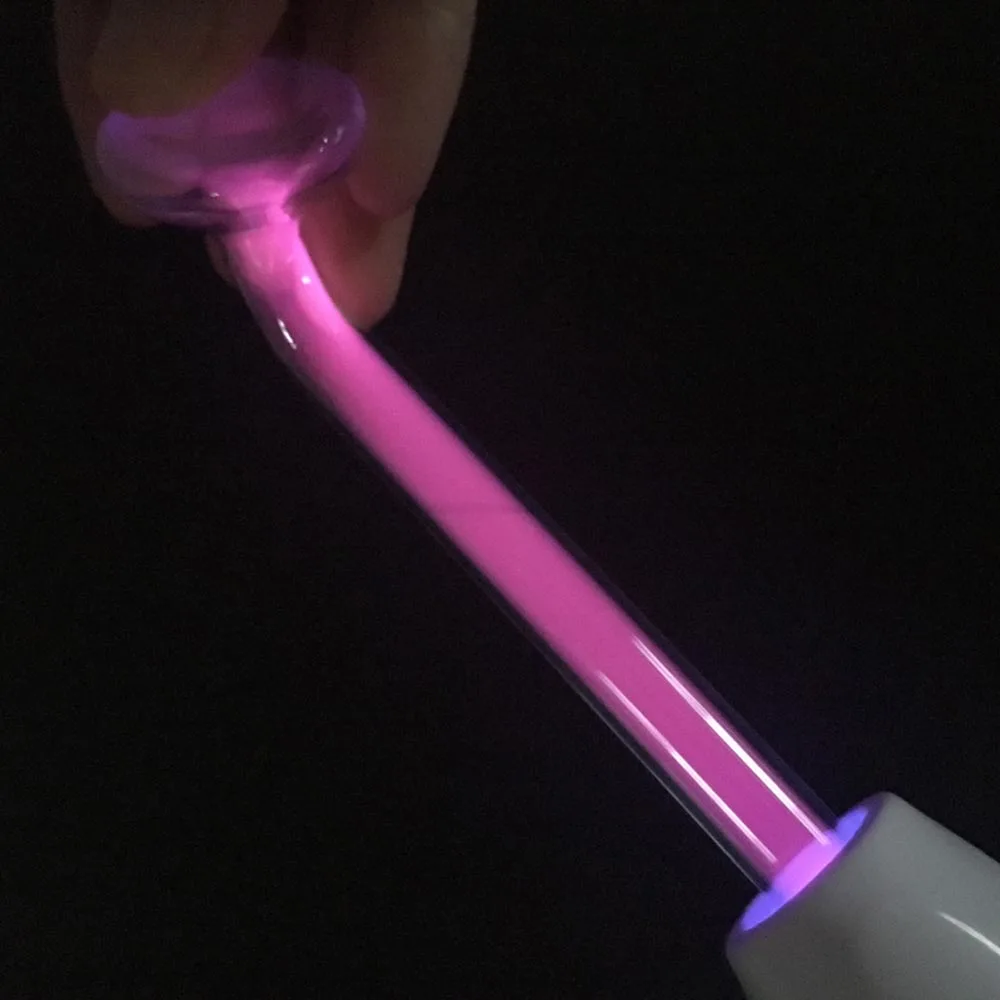 High Frequency Electrode 1pc Mushroom Neon Argon Gas Violet Ray Face Massage Wand for Acne Treatment Wrinkle Remover Replace