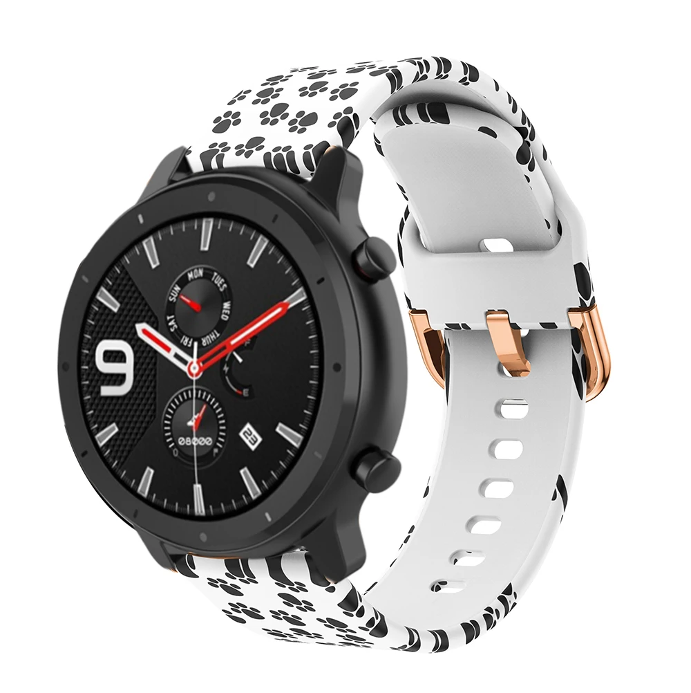 20mm Silicone Watchband For Xiaomi Huami Amazfit GTR 42mm for Samsung Galaxy Watch Active 42 Correa Bracelet Band Sports Strap