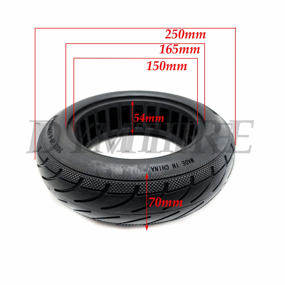 10 Inch 10x2.70-6.5 Solid Tire 70/65-6.5 Universal Explosion-proof Non-pneumatic Tyre for Electric Scooter Self-balancing Car