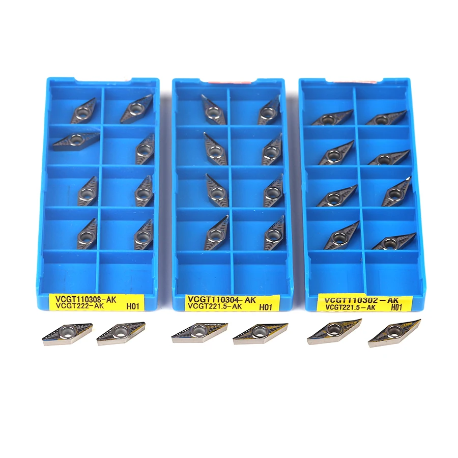 Imagem -06 - Ferramentas de Torno Cnc Gêmeo H01 10 Peças Ferramentas de Torno Cnc com Inserções de Metal Duro Ferramentas de Corte de Alumío H01