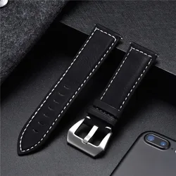 18mm 20mm 22mm 24mm Vintage Frosted Leather Watchbands Men Women Handmade Watchband Watch Accessories Bracelet Watch Straps