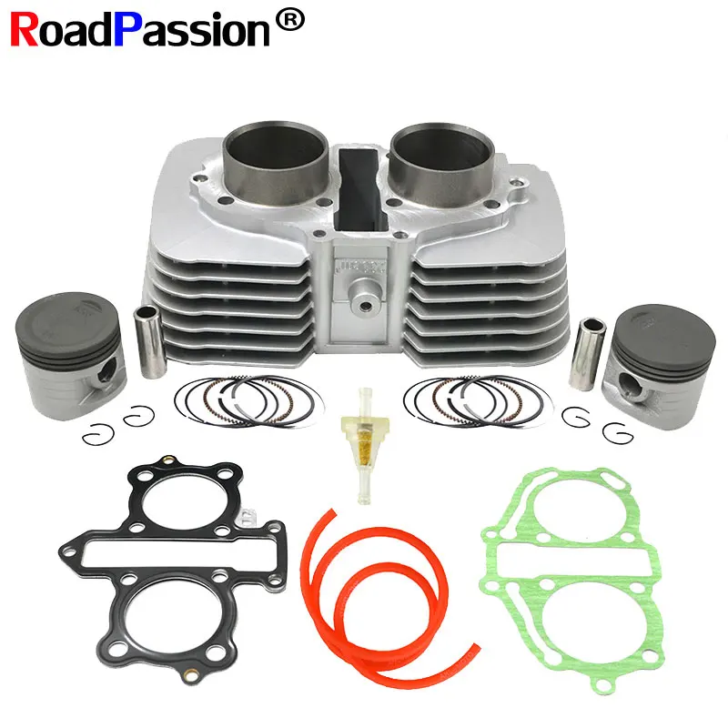 Motorcycle Accessories Cylinder + Piston + Rings Tube Kit 53mm (Cylinder Diameter) For HONDA CA250 CMX250 CMX250C Rebel 250