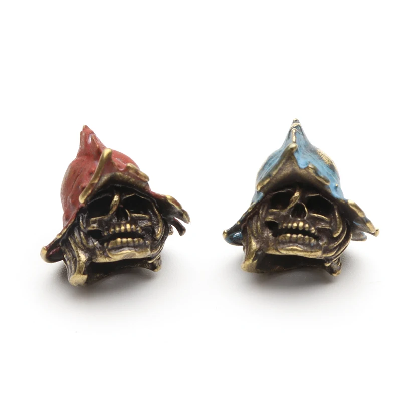

Нож Devil Skull для шлема, подвеска, индивидуальный латунный нож из бисера, аксессуары для повседневного использования