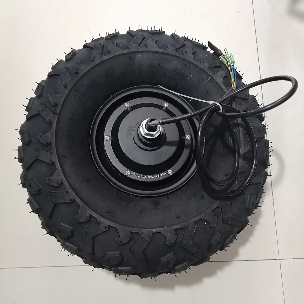 24V 36V 48V 250W 350W500W Electric Wheelbarrow Gear Motor All Terrain Electric Wheelbarrow kit Fat Off road Rough Tyre 14.5 inch