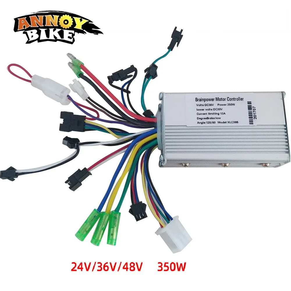 350W 36V/48V DC 6 MOFSET Brushless Controller, BLDC Controller E-bike / E-scooter / Electric Bicycle Accessory Speed Controller