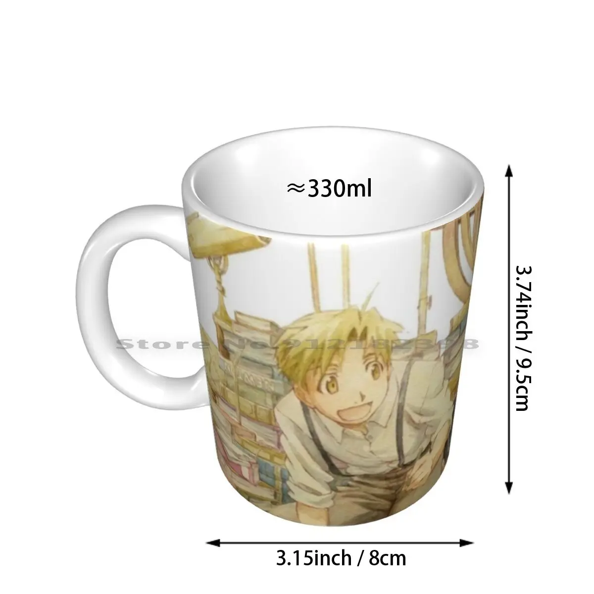 Edward And Alphonse Elric Ceramic Mugs Coffee Cups Milk Tea Mug Anime Fullmetal Full Metal Full Metal Alchemist Fullmetal