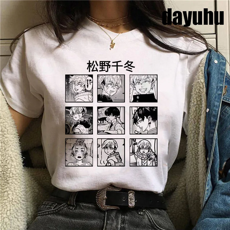 Футболка мужская с японским аниме «Токийский призрак», милая рубашка в стиле Харадзюку, топ в стиле унисекс, лето Футболка мужская с японским аниме «Токийский призрак», милая рубашка в стиле Харадзюку, топ в стиле унисекс, лето