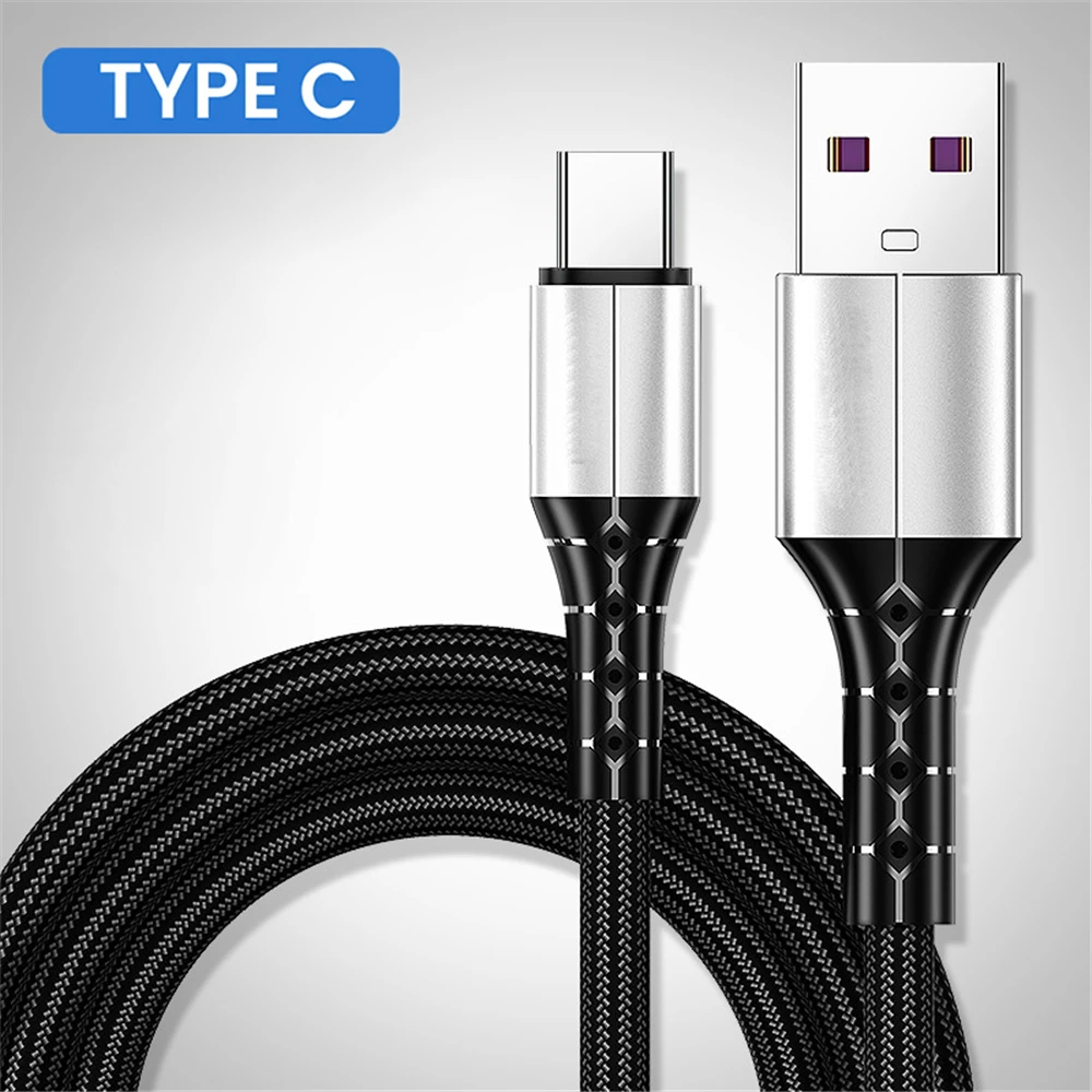 Кабель Micro USB Type-C для быстрой зарядки, 5 А, 0,3/1/1 м