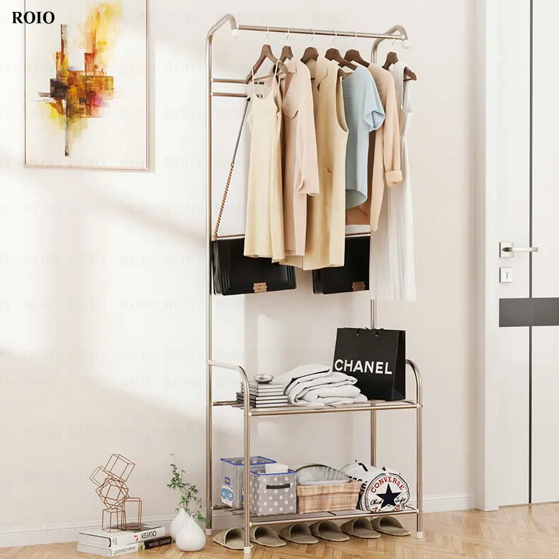 Standing Coat Rack Multifunctional Shoe Rack Hanger Floor Furniture for Home Shoe Cabinet Organizer Telescopic Clothes Hanger