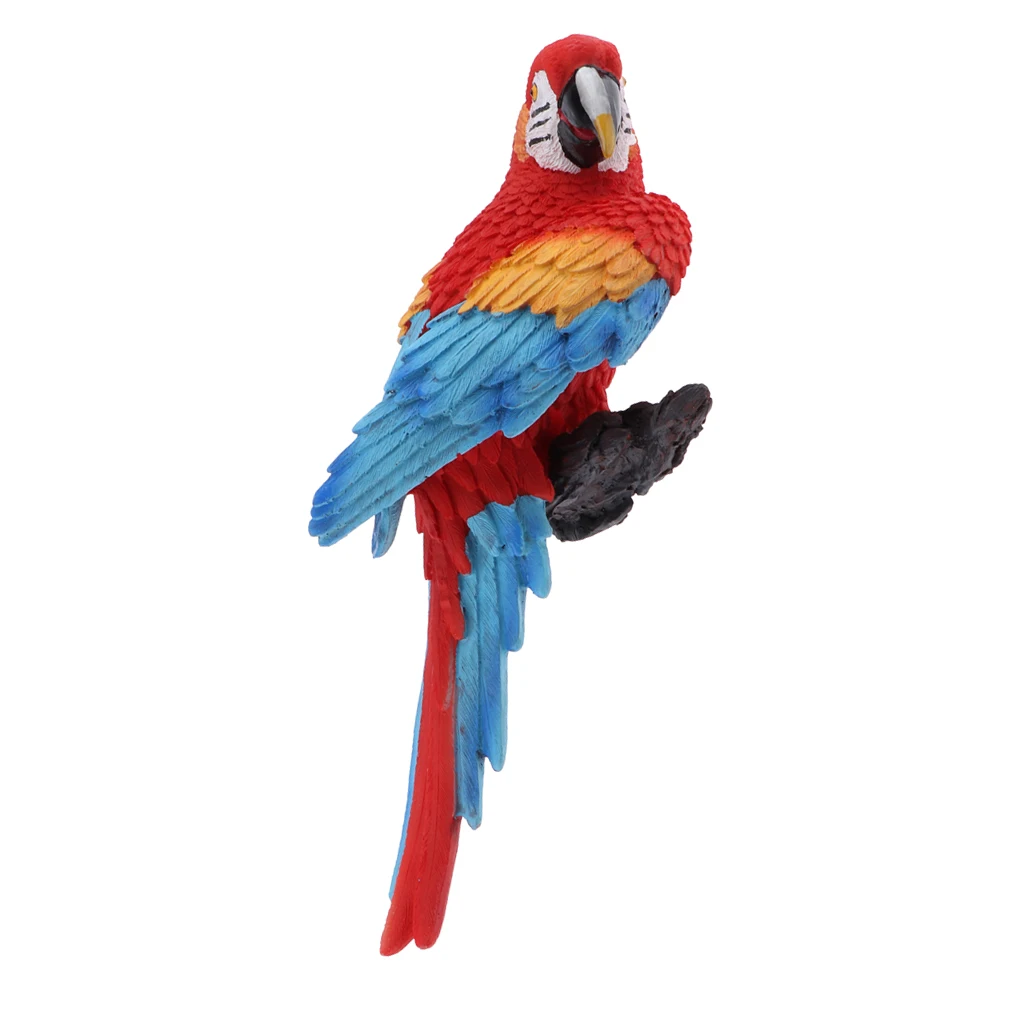 Decortaive Garden Ornaments Resin Parrot Figurine for Outdoor/Indoor Decor