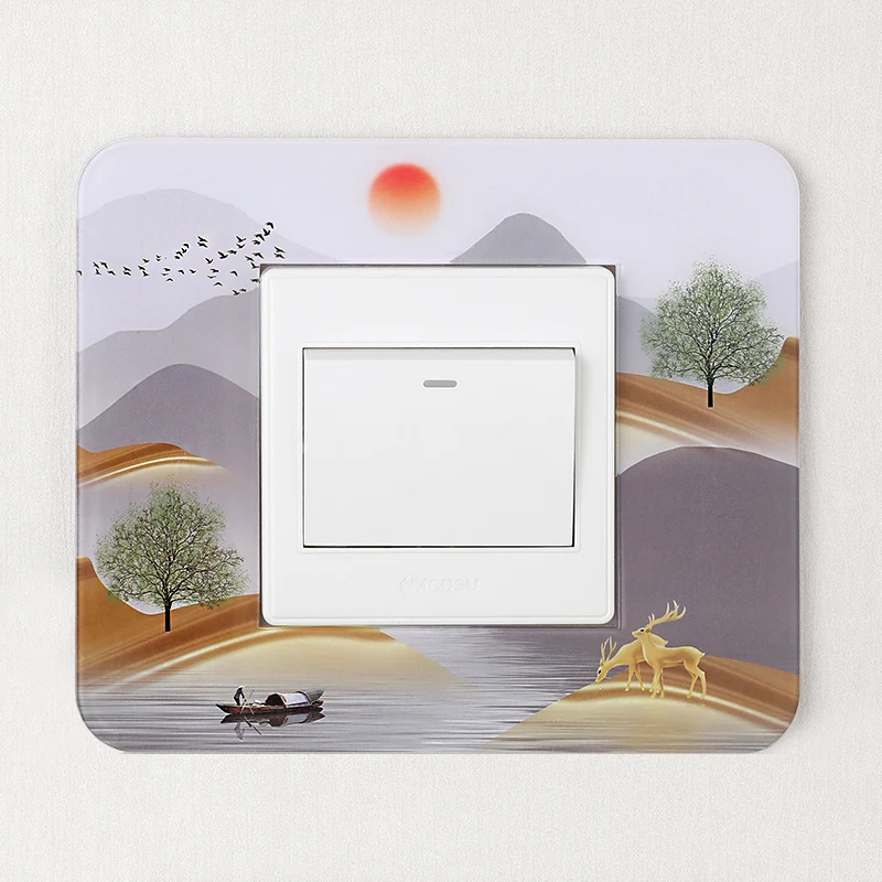 Switch  Cover  Stickers  Decorative Switches Bedroom Living-Room Dustproof socket cover