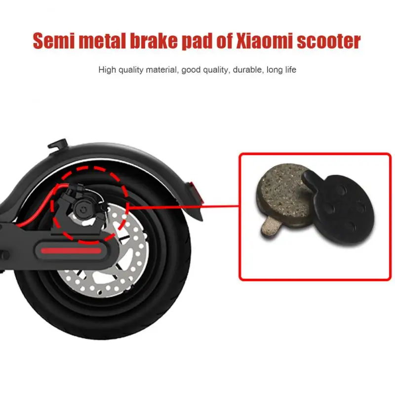 2pcs Brake Pads for Xiaomi M365 PRO Electric Scooter Rear Wheel Mijia Pro Brake Disc Friction Plates Pads Scooter Accessories