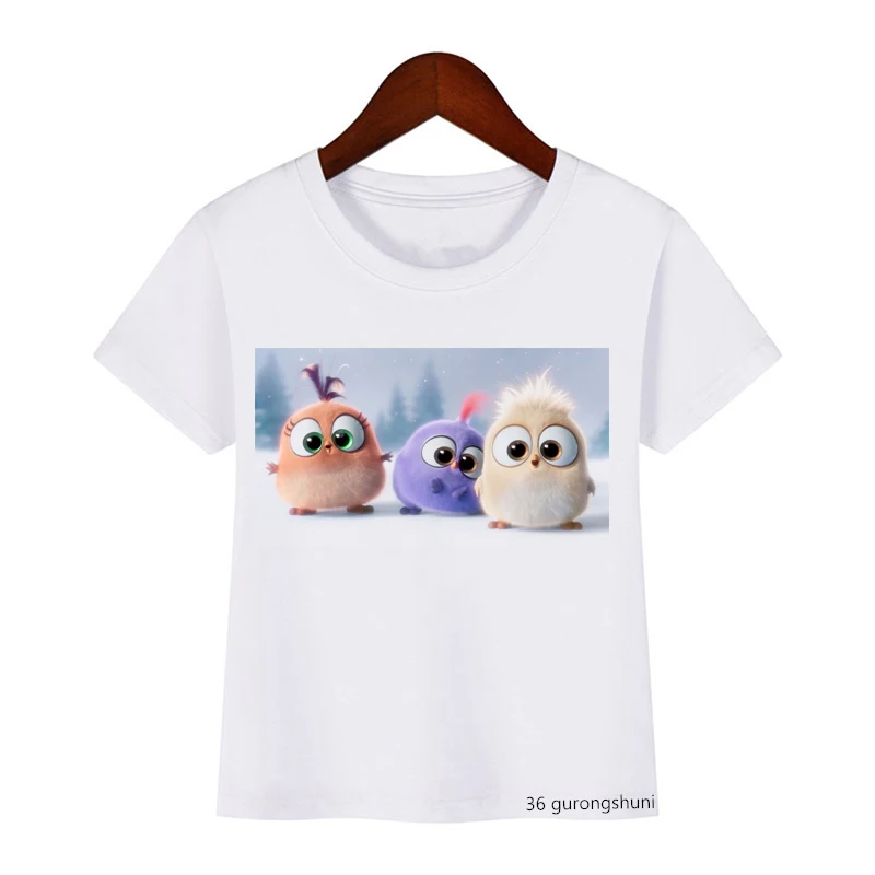 Fashion Funny Animal Bird Print New Children T-shirt Cartoon Boys T-shirt Summer Tops Harajuku Cute Girls T Shirts Wholesale