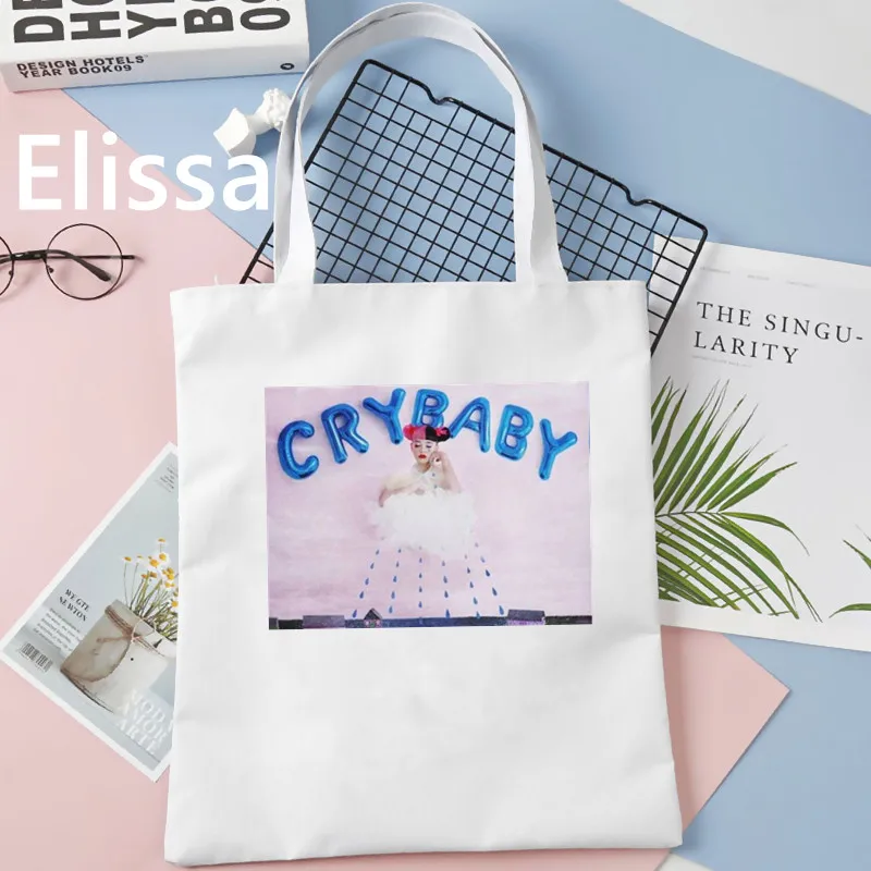 Torba na zakupy melanie martinez Print Tote płócienna torba na ramię kobiety wielokrotnego użytku zakupy i inne torebki dla dziewczynek