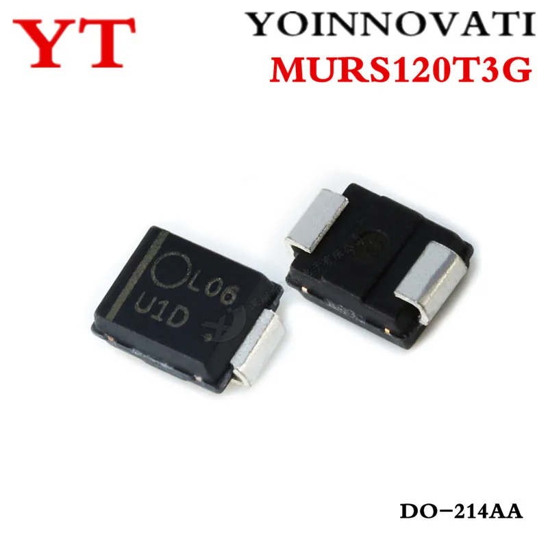  20pcs/lots MURS120T3G MURS120T3 U1D 1A 200V SMB  IC Best quality.